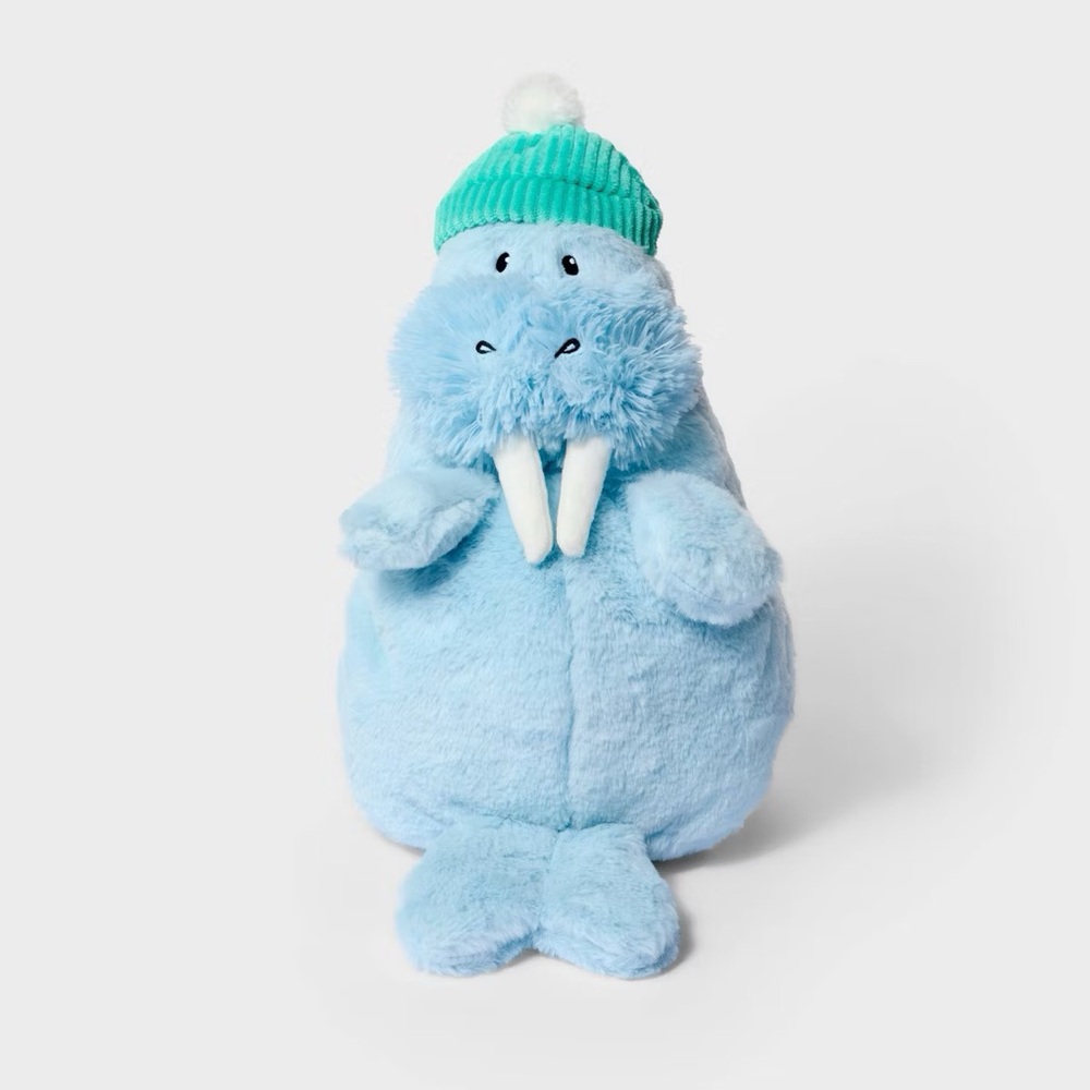 12'' nwt Walrus with Hat Stuffed Animal - Gigglescape